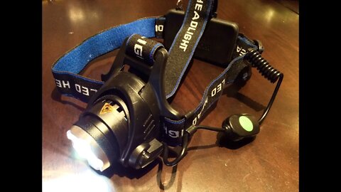 2500lm zoomable CREE LED XM-L T6 Headlamp