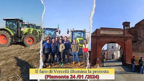 Il faro di Vercelli illumina la protesta
