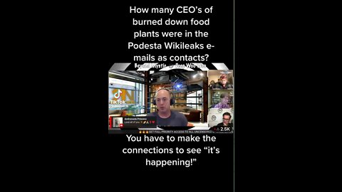 How many CEO's of Burned Down Food Plants were in the Podesta Wikileaks Emails?