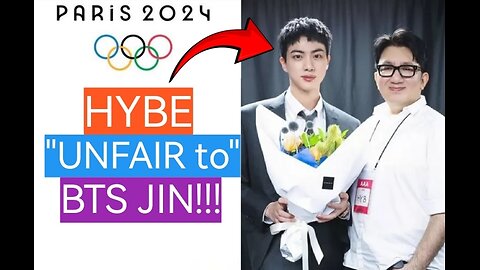 BTS JIN being "USED" by HYBE in OLYMPICS!!!