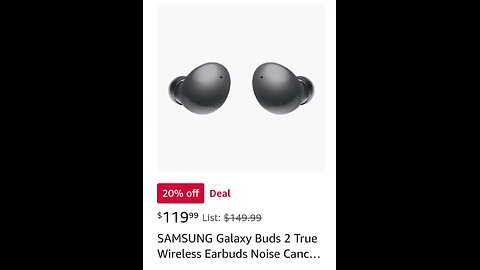 SAMSUNG Galaxy Buds 2 True Wireless Earbuds Noise Cancelling Ambient Sound Bluetooth