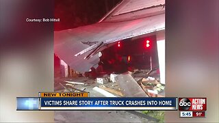 'Like a sonic boom:' Crash sends truck into home of elderly Hillsborough County siblings