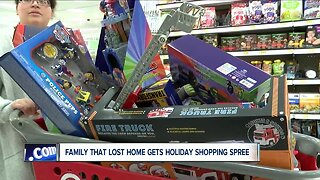 Family that lost everything in fire gets a holiday treat from the Buffalo Police Department