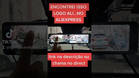 3 câmeras ahd 1080p 12 "dvr ai controle de voz espelho retrovisor do carro conexão bluetooth carplay