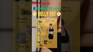 6 Drinks To Lose Belly Fat | What Drinks Burn Belly Fat Fast | Trim Belly Fat Naturally #Shorts