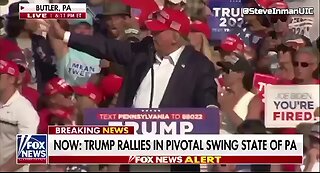 Trump gets shot at Rally
