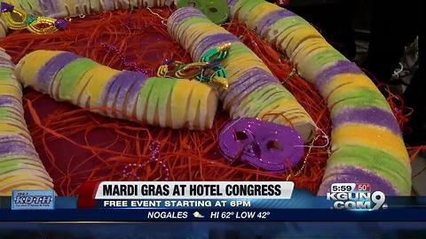 Mardi Gras celebration at Hotel Congress