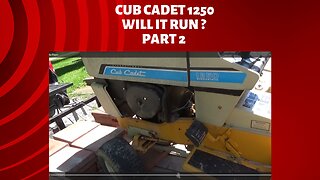 cub cadet 1250 mower repair, part 2