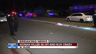 Woman struck, killed by vehicle on El Cajon street