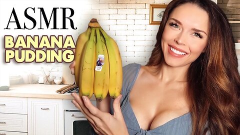 ASMR | Making Banana Pudding (cooking sounds, tingly whisper)