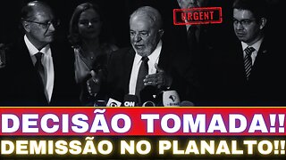 BOMBA!! INTERFERÊNCIA DE LULA!! DEMISSÃO NO PLANALTO!! ALERTA TOTAL.....