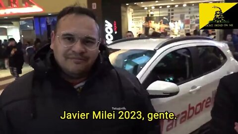 Javier Milei ¦ CAMINATA SORPRESA DE MILEI