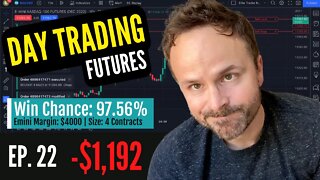 WATCH ME TRADE (Full Session) | -$1192 Loss | DAY TRADING Nasdaq Futures Trading Scalping