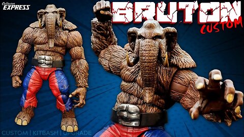 BRUTON - The Mammoth Man - Marvel Legends style Custom Original Character - Showcase