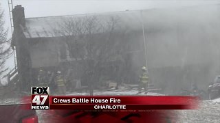 House goes up in flames in Charlotte