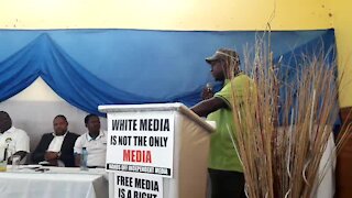 SOUTH AFRICA - Johannesburg - Support for Sekunjalo Independent Media (videos) (VyU)