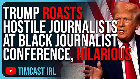 Trump ROASTS Hostile Journalists At Black Journalist Conference, HILARIOUS