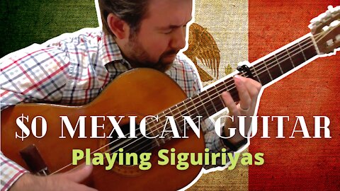 Siguiriyas on a $0 Guitar that was Destined for Garbage Dump Aqui en México | Guitarra Flamenca