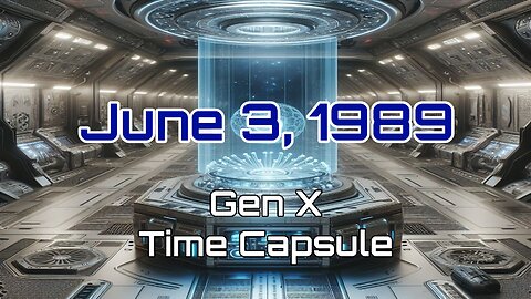 June 3rd 1989 Gen X Time Capsule