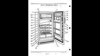 GE - General Electric appliance part schematic and break down - Card 08