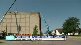 Work begins on new roof for homeless sanctuary