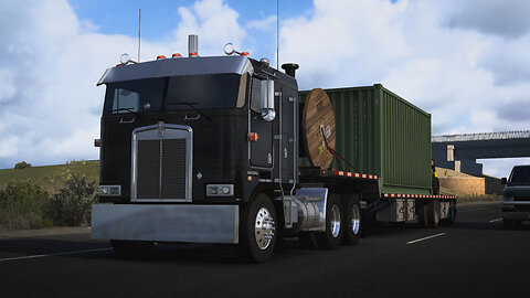 ATS Kenworth K100E Hauls Massive Construction Equipment to Colorado Springs! (22,046lbs)