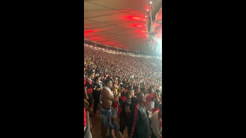 Protesto após a vitória Flamengo x universidad católica