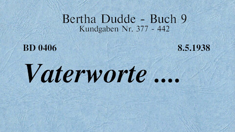 BD 0406 - VATERWORTE ....