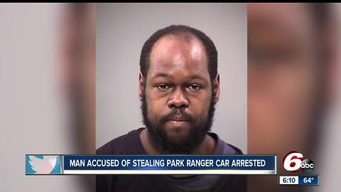 Man accused of stealing marked Indy Metro Park Ranger patrol vehicle from VA Hospital arrested