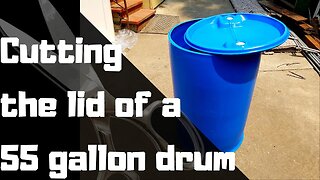 How to cut the lid off of a 55 gallon drum (Hybrid aquaponic system)