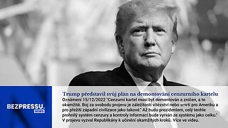 Trump představil svůj plán na demontování cenzurního kartelu