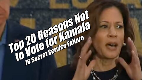 Top 20 Reasons Not to Vote for Kamala. J6 Failure. PraiseNPrayer! B2T Show Aug 8, 2024