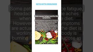 Busted Keto Myth of the Day - Keto causes fatigue and flu-like symptoms.