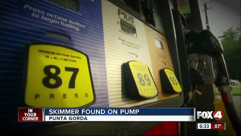 Skimmers found in Punta Gorda gas station