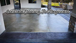 How To Stain Your Concrete Patio