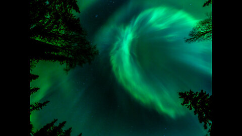 Northern Lights aurora borealis Wasilla Alaska time lapse
