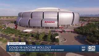 State Farm Stadium to become a mass COVID-19 vaccination site