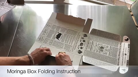 Moringa Box Folding Instruction | Kits and Moringa Samples are 50% off Retail in Moringa Box Kits