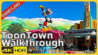 2023 Mickey's Toontown Tour at Disneyland Park - SUMMER Walkthrough [4K HDR POV] #vacation #travel