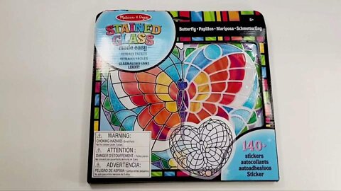 Melissa & Doug Stained glass toys for children very easy sticky/Vitrail jouets pour enfants collant tres facile