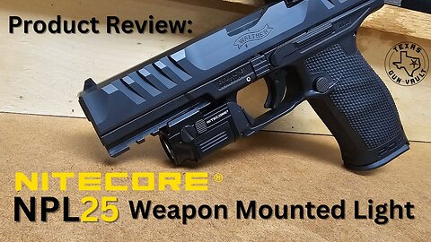 Product Review: Nitecore NPL25 Micro Weapon Mounted Light