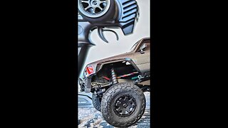 Baby TYKA'S First RC! - 1/28 Scale Kyosho Mini-Z 4x4 Toyota 4 Runner! #shorts