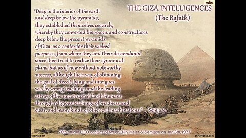 The Gizeh Bafath Intelligences Part 1