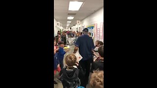 80-Year-Old Janitor Receives Birthday Surprise From Nearly 800 Students