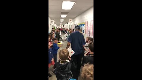 80-Year-Old Janitor Receives Birthday Surprise From Nearly 800 Students