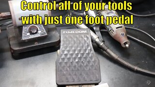 How to use a Foredom foot control pedal with more than one tool