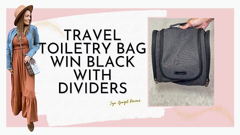 travel toiletry bag in black review