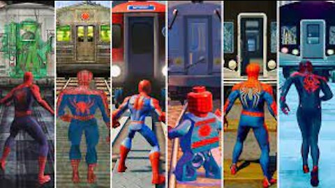 Evolution of Train Damage in Spider-Man Games (2002-2021)