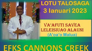 Lotu Talosaga 3 Ianuari 2023 (Va'afuti Savea Alauni A.M.)