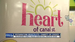Potawatomi Casino chooses Sojourner Family Peace Center as charity of choice